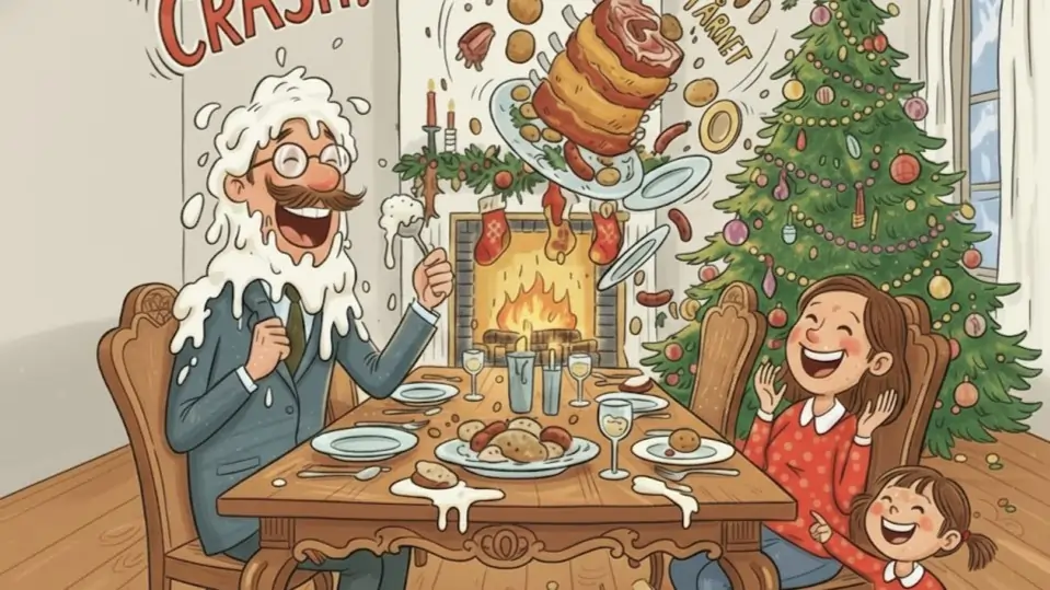 Julebordet som falt i gulvet 🤣