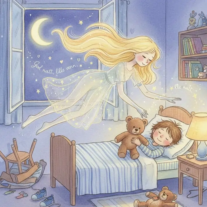 🌙 Månestrålen som ville si god natt