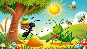 Gresshoppen og mauren