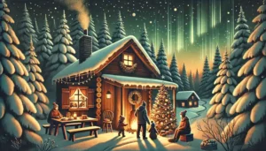 skogens-hemmelige-jul-familie-hytte-tre