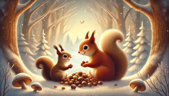 ekornet-lærte-a-dela-winter-sharing