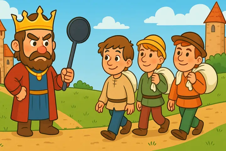 Scenen med kongens kunngjering