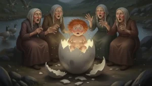 Mumle Gåsegg klekkes ut av egget