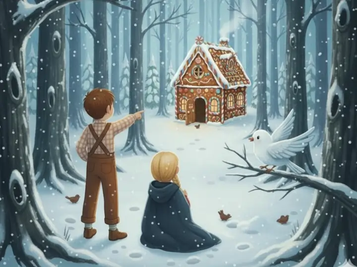 Hans og Grete oppdager sukkertøyhuset