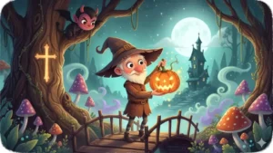 Jack O Lantern Den Evige Vandrer med sin KalrotLykt