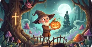 Jack O Lantern Den Evige Vandrer med sin KalrotLykt