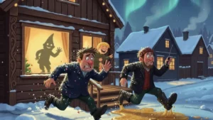 Alene hjemme Mikkel lurer tyvene