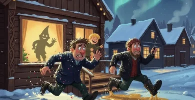 Alene hjemme Mikkel lurer tyvene