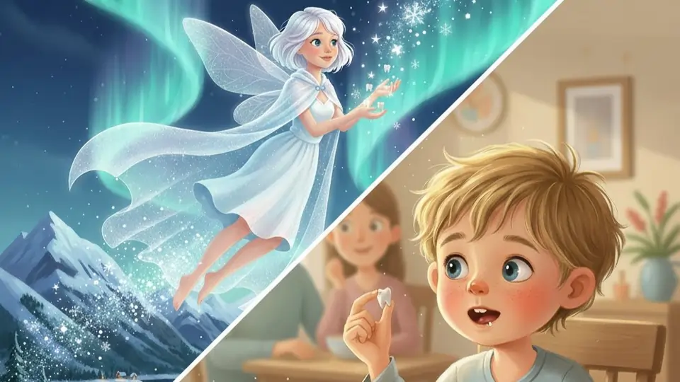 Emil mister sin første tann – tann fe kommer snart