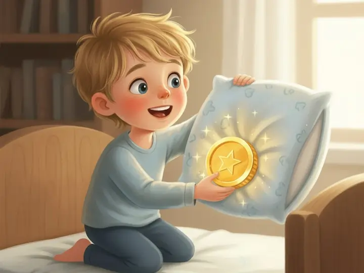 Hvor mye gir tannfeen En gyllen mynt under puten