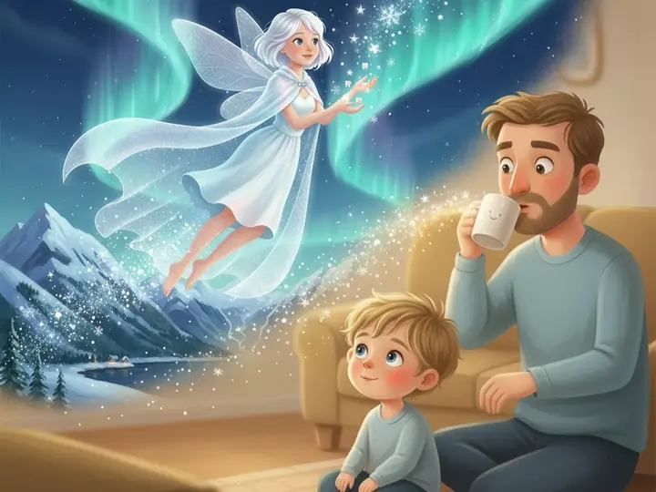 Pappa forteller historien om tannfe