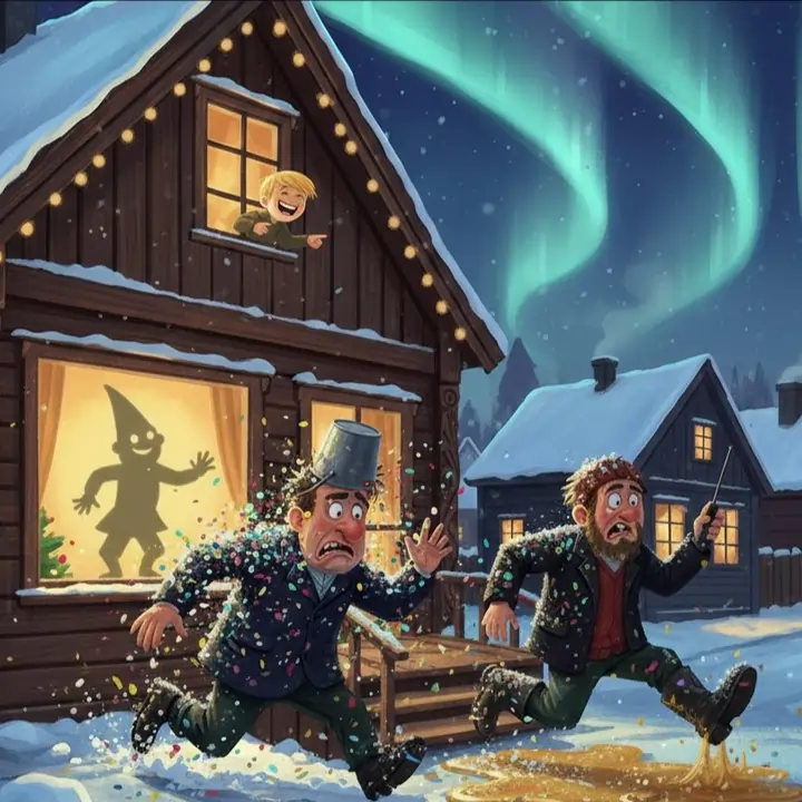 Tyvene flykter i panikk