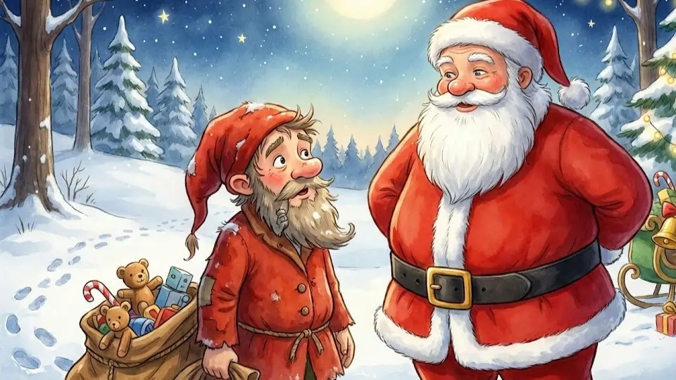 Snekker Andersen møter Julenissen