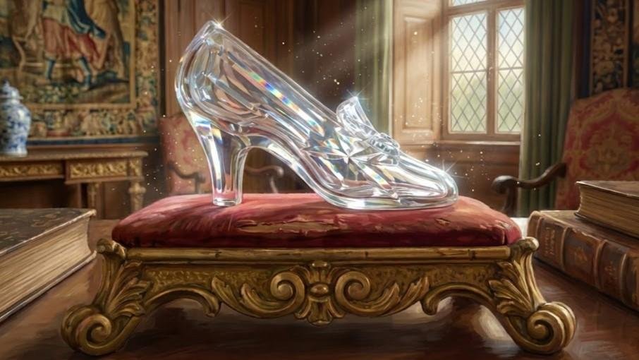 Askepotts magiske glassko i slottet