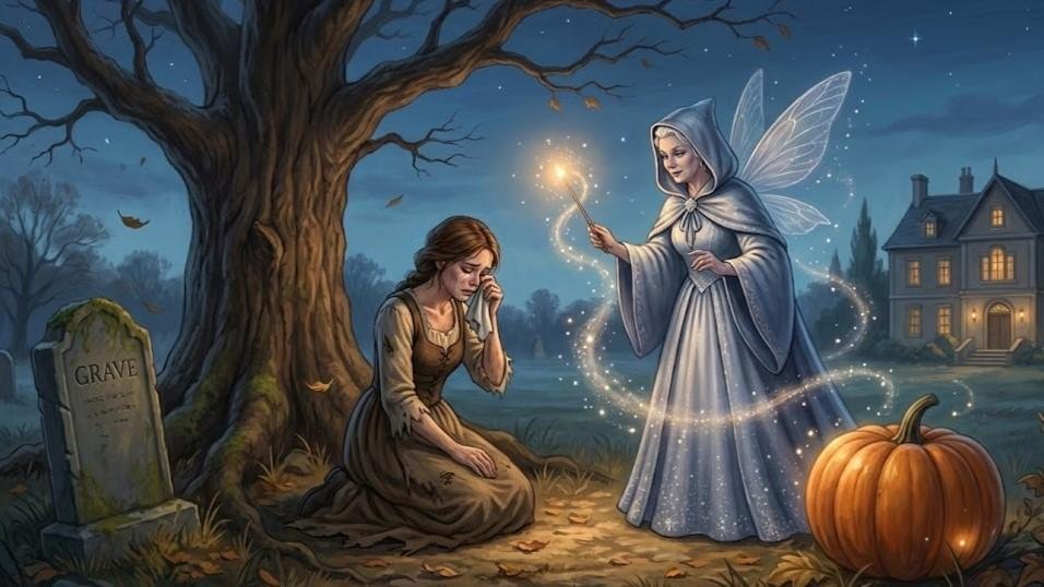 Magisk møte med gudmoren i hagen