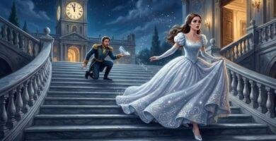 Flukten ved midnatt og den tapte glasskoen