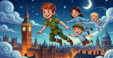 peter-pan-flyr-over-london