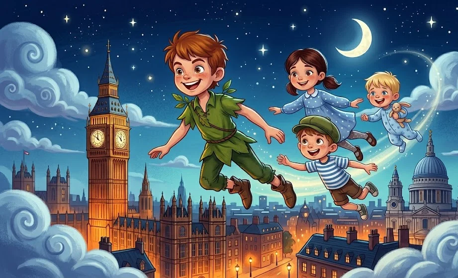 peter-pan-flyr-over-london