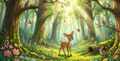 ung-bambi-i-skogen