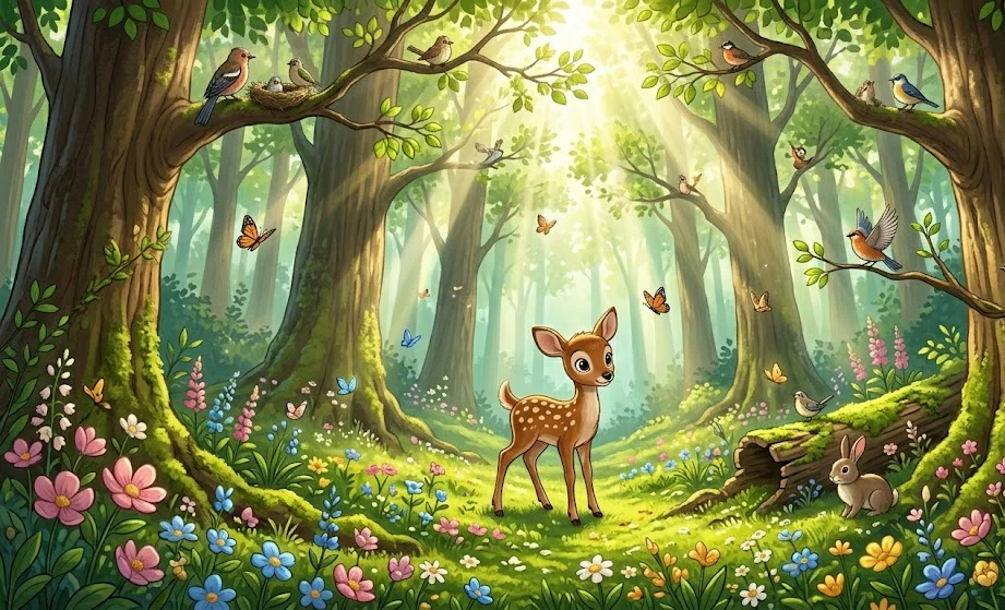 ung-bambi-i-skogen
